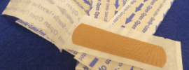 Shaving in a Hurry Bandages Image